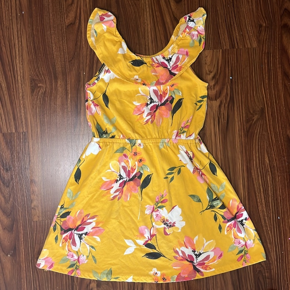 Girls Ruffle Top Summer Dress - Picture 3 of 3
